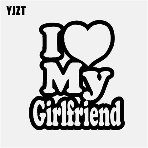 Yjzt 11 5cm 13 2cm I Love My Girlfriend Vinyl Decal Car Sticker Diesel