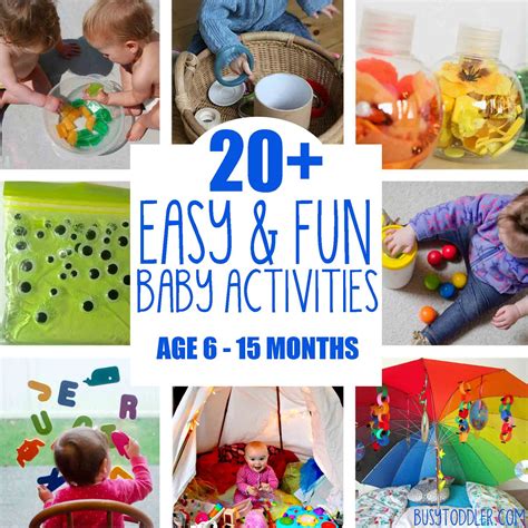 fun easy baby activities busy toddler