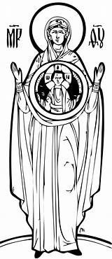 Theotokos Icons sketch template