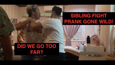 Sibling Fight Prank Wild Youtube