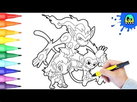 pokemon coloring pages chimchar evolution  fun coloring