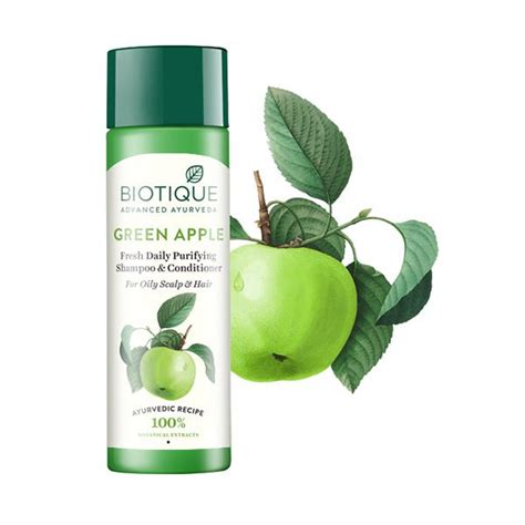 Buy Biotique Green Apple Fresh Daily Purifying Shampoo And Conditioner