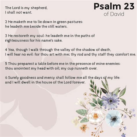 psalms prayer printable     printablee