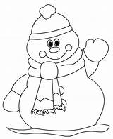 Snowman Coloring Pages Simple Christmas Printable Color Kids Cute Print Snowmen Sheets Book Clipart Getcolorings Choose Board sketch template