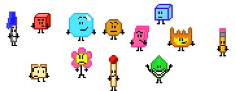 bfdi characters pixel art maker pixel characters character