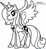 Pony Coloring Pages Princess Getcolorings Color Little sketch template