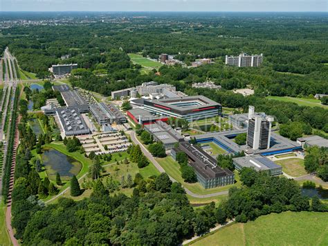 aerial view enschede university  twente     buildings horst horsttoren