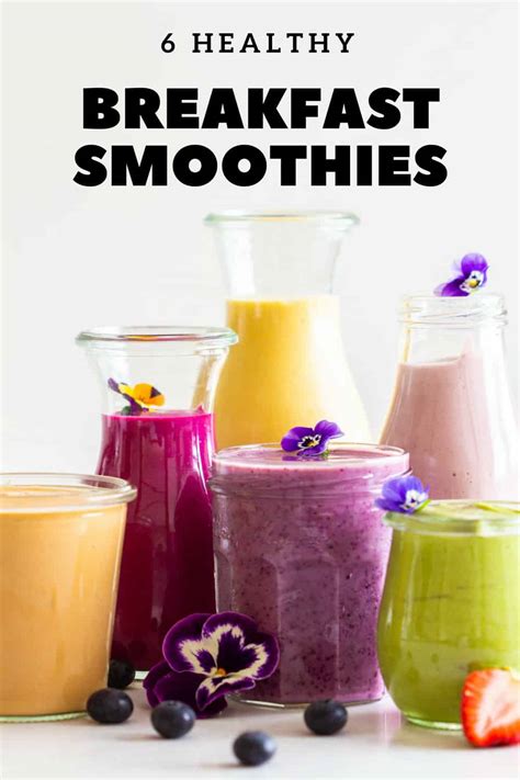 healthy breakfast smoothies green healthy cooking