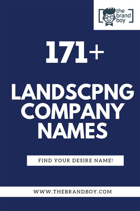 catchy landscaping company names thebrandboycom company names