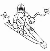 Coloring Pages Downhill Winter Olympics Sheets Olympic Skiing Skier Printactivities Medal Colouring Win Gold Trying sketch template