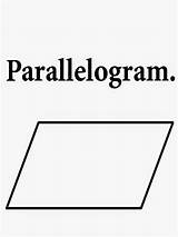Printable Parallelogram Coloring Shapes Words Geometry Shape Sides Parallel Two Pairs Drawings School Rhombus Kids Pages Drawing Color Opposite Pros sketch template
