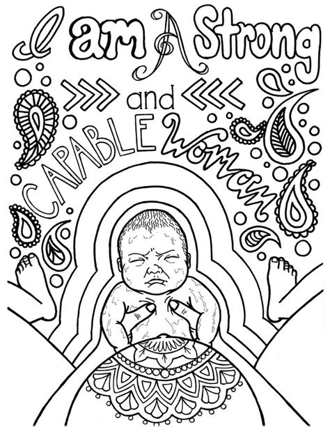 birth pregnancy coloring pages images  pinterest birth