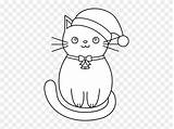 Cat Pages Christmas Drawing Coloring Easy Cats Draw Drawings Middle Paintingvalley sketch template