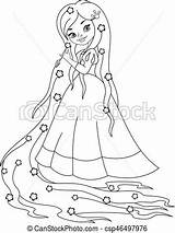 Coloring Ball Grief Tangled Rapunzel Princess Template Emotions sketch template