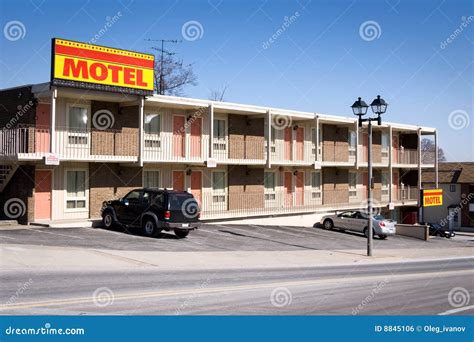 american motel stock photo image  overnight scene