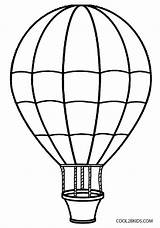 Coloring Air Hot Balloon Printable Pages Popular sketch template