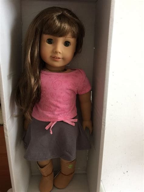 original 18 inch american girl doll truly me doll light skin brown