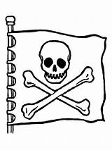 Flag Coloring Roger Jolly Pirate Pages Pirates sketch template