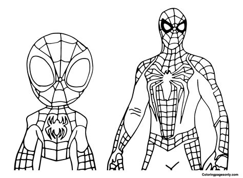 pictures spidey coloring page  printable coloring pages