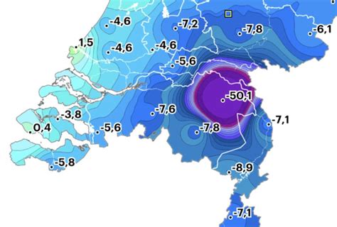 siberische taferelen  uden volgens buienradar weerkaart geeft  graden aan foto bndestemnl