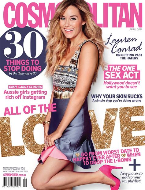 lauren conrad cosmopolitan magazine australia april  cover