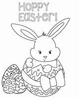 Easter Coloring Pages Bunny Happy Colouring Printable Kids Print Sheets Disney Egg Animal Spring sketch template