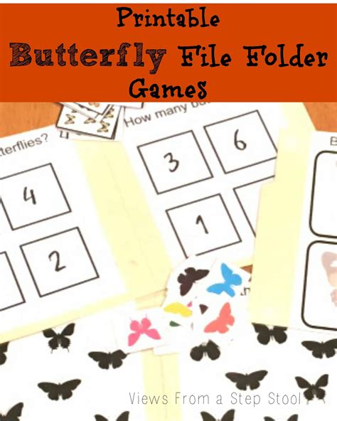 printable preschool folder games  printable