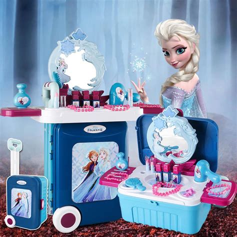 Princess Pretend Play Toy Makeup Table Frozen Elsa Makeup Table Toys