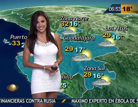 Mexican Weather Reporter Susana Almeida Sexiest Weather