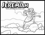 Coloring Bible Pages Jeremiah Heroes Ezekiel School Sunday Kids Printable Activities Crafts Stories Story Superhero Kings Church Hero Elijah Daniel sketch template