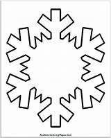 Snowflake Coloring Simple Drawing Pages Snowflakes Printable Easy Getdrawings Realistic Paintingvalley Popular sketch template