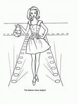 Coloring Barbie Pages Fashion Kids Girls Popular Colouring Coloringhome Choose Board sketch template