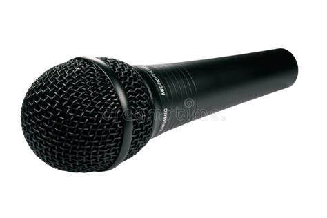 isolated black microphone stock photo image  audio amplify