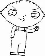 Stewie Griffin Angry Template Coloring sketch template