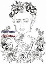 Frida Kahlo Cris sketch template