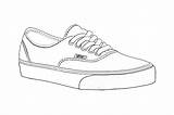 Vans Coloring Shoes Pages Shoe Van Drawing Drawings Template Printable Sketch Line Cool Sneakers Color Getdrawings Authentic Popular Getcolorings Print sketch template
