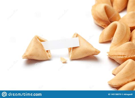 Chinese Fortune Cookies Cookies With Empty Blank Inside
