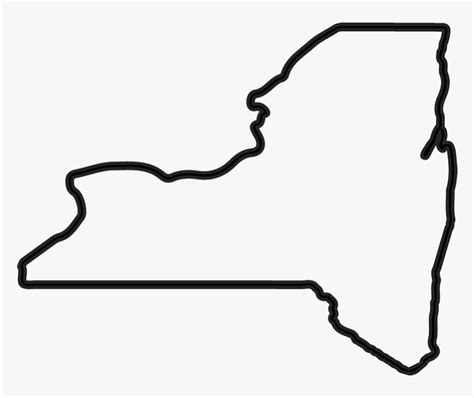 york state outline png outline state   york transparent png