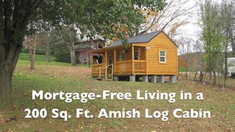mortgage  living    sf amish log cabin youtube
