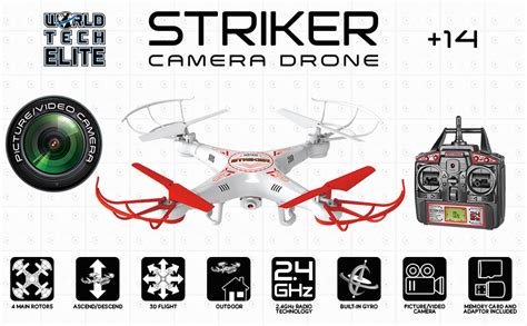 amazoncom striker ghz ch rc spy drone toys games