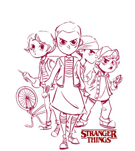 Stranger Things Coloring Pages Printable