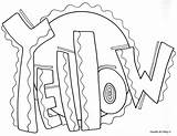 Coloring Pages Yellow Color Colors Printable Getcolorings Getdrawings Classroomdoodles sketch template