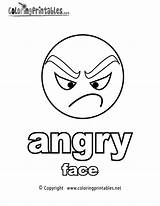 Coloring Angry Face Pages Printable Feelings Emotions English Faces Adjectives Worksheets Color Drawing Mad Emotional Emotion Coloringprintables Kids Printables Educational sketch template