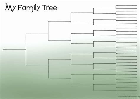 excel spreadsheet  generation family tree template excel