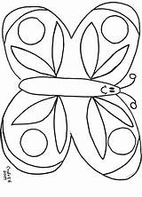 Butterfly Coloring Big Pages Kids sketch template
