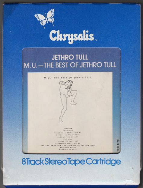 Jethro Tull M U The Best Of Jethro Tull Chrysalis A41 8 Track Tape