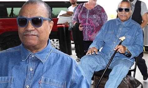 star wars legend billy dee williams in a wheelchair at lax daily mail online