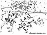 Peppa Pig Wutz Colorear Ausmalbild Colouring Nieve Malvorlagen Puddles Muddy Skating Jugando Pig2 Dibujosparacolorear Stampare Desenho Freunde Wonder Abuelos Coloring sketch template