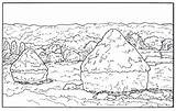 Coloring Pages Monet Claude Book Impressionist Haystacks Morning Works Great Choose Board sketch template
