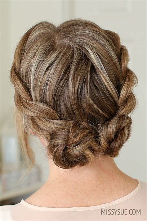 double twist low buns missy sue hairstyle hair styles wedding